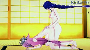 Teen Shenhe And Lumine Join Miko Yae And Raiden Shogun In Bold Futanari Creampie Sex