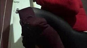 mark wright, bisexual crossdresser, deepthroats dildo and begs for real cock