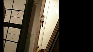 norwegian girl changing clothes and showing off in scandinavian style