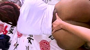 In the home video, the big ass nympho begged for cum in her mouth.