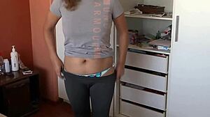 I love showing off in lingerie while stepsons’ friends record me