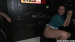 are you ready to suck those big black cocks through the gloryhole, slut?