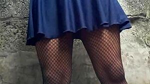 peek under my skirt in public outdoors?