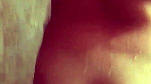 i'm in the shower with my cute hairy ass and big boobs, amateurs love sucking my tits but i slipped and moaned so loud