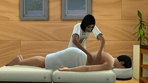 The masseur casually FUCKED his client