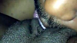 eating shaved pussy in the backseat, all horny and homemade