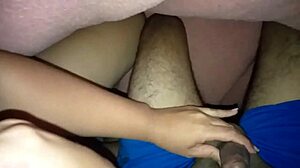 Latina with big ass fucks stranger hard at home