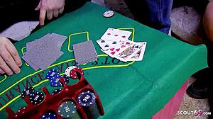 tiny teen latina aris dark loses bet and seduces rough fuck at gamble