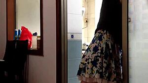 Yo, check this Chinese MILF heating up the kitchen with her moves. She's just getting started with some spicy action!