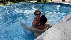 Cassiana Costa craves that young 18+ monster cock, sucking and fucking it intensely.