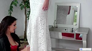 almost caught with bride Kenna James and Valentina Nappi