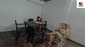 Young Neighbor Gets Horny, We Fuck Hard, She Licks My Ass And Tits, Loves Being Lesbian