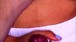 His friend's stepmother had huge tits. He couldn't help staring at them when studying at her house.