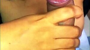 His friend's stepmother had huge tits. He couldn't help staring at them when studying at her house.