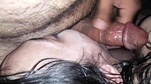 this filthy asian slut takes a deepthroat like a pro in her hardcore session