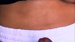 His friend's stepmother had huge tits. He couldn't help staring at them when studying at her house.