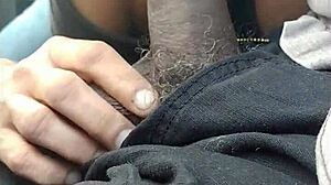 tatted granny gives head in car