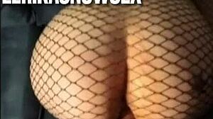 Oh, petite blonde in stockings cums hard on monster cock! Watch her bent over in heels.