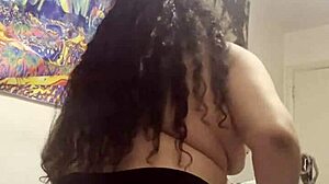 Dancing seductively in my first thong until soaking wet with Ariana