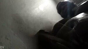 moo dawg splashing loose in the shower