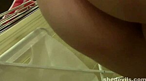 Blonde Teen 18+ Performs Detailed Selfie Webcam Show