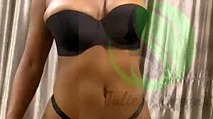 i play with my strap on and masturbate