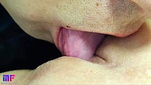 he licked my wet pussy so good in pov close-up