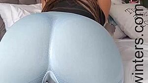 slutty teacher flaunts big tits bouncy ass for daddy cum