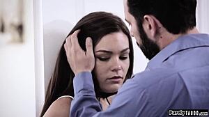 Stepteen Gears Up for Anal with Buttplug. She Tests Limits Before Deep Action with Stepfather!