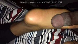 Retro blue film trim with ebony actress in classic scene