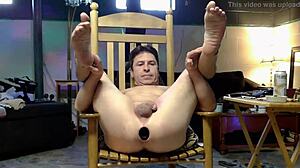 this guy got his asshole gaping and prolapsing during anal play