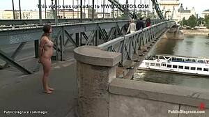 Tied Czech Babe Fucked Hard in Public!