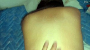 my cousin wakes me up with his cock no warning no condom. bent over doggystyle on my ass 😏