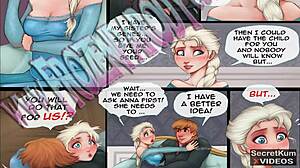 Boyfriend Tricks Wife's Sister Into Anal Fucking With Creampie In Frozen Anime Part 1