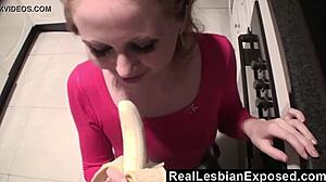 Horny lesbians getting playful in secret moments