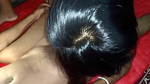 Teen rides boyfriend's cock hard!