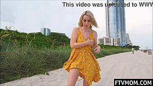 i love flashing my hot milf body in public bikini at the beach