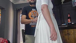 Oh man, my stepsister spreading legs for cock filling, blonde milf action! 😍🍆