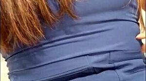 hot nurse teases in hospital bathroom, surgery room, then masturbates wildly at home for intense orgasms 😈💦