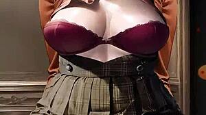 Oh my waifu Ashley gets creampied in POV hentai!