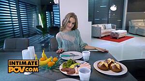 pov morning ride with cute gf tiffany tatum