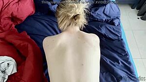 Step Sister Dahlia Red Pays Christmas Rent with Emma Johnson in POV