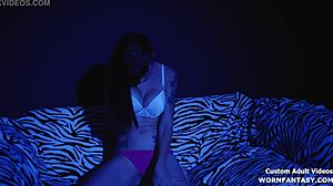 Sexy Big Boob Girl Performs Striptease