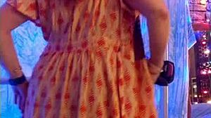 hotwife steffi, check out my orange wrap pussy dance!