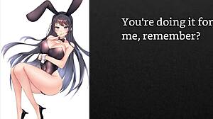 Faygrey Sakurajima Mai Dominates with Anal Crossdressing Jerk Off Instructions