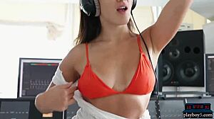 Natural Brunette Hotties Stripteasing And Showing Off Big Asses And Tits In Solo Teasing Session!