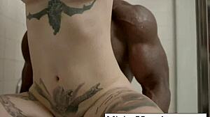 Huge Jax Fucks Tiny Misha in Steamy Shower