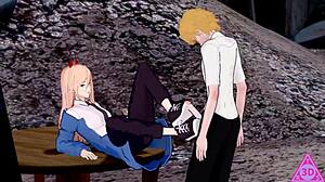 Koikatsu Denji Power Chainsaw Man Hentai Blowjob Cumshot