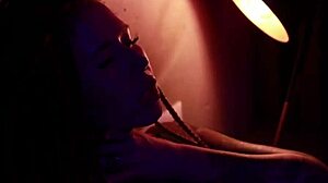 this hot tattooed girl is softly masturbating, so sexy