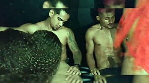 Teen ebony amateurs in Madureira swing get oral and ass pounded by big cocks